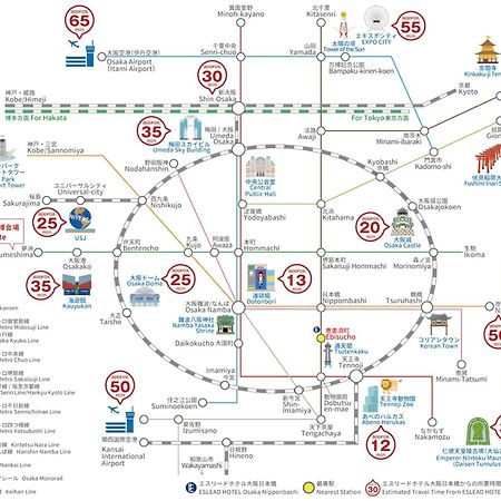 Eslead Hotel Osaka Nipponbashi Экстерьер фото